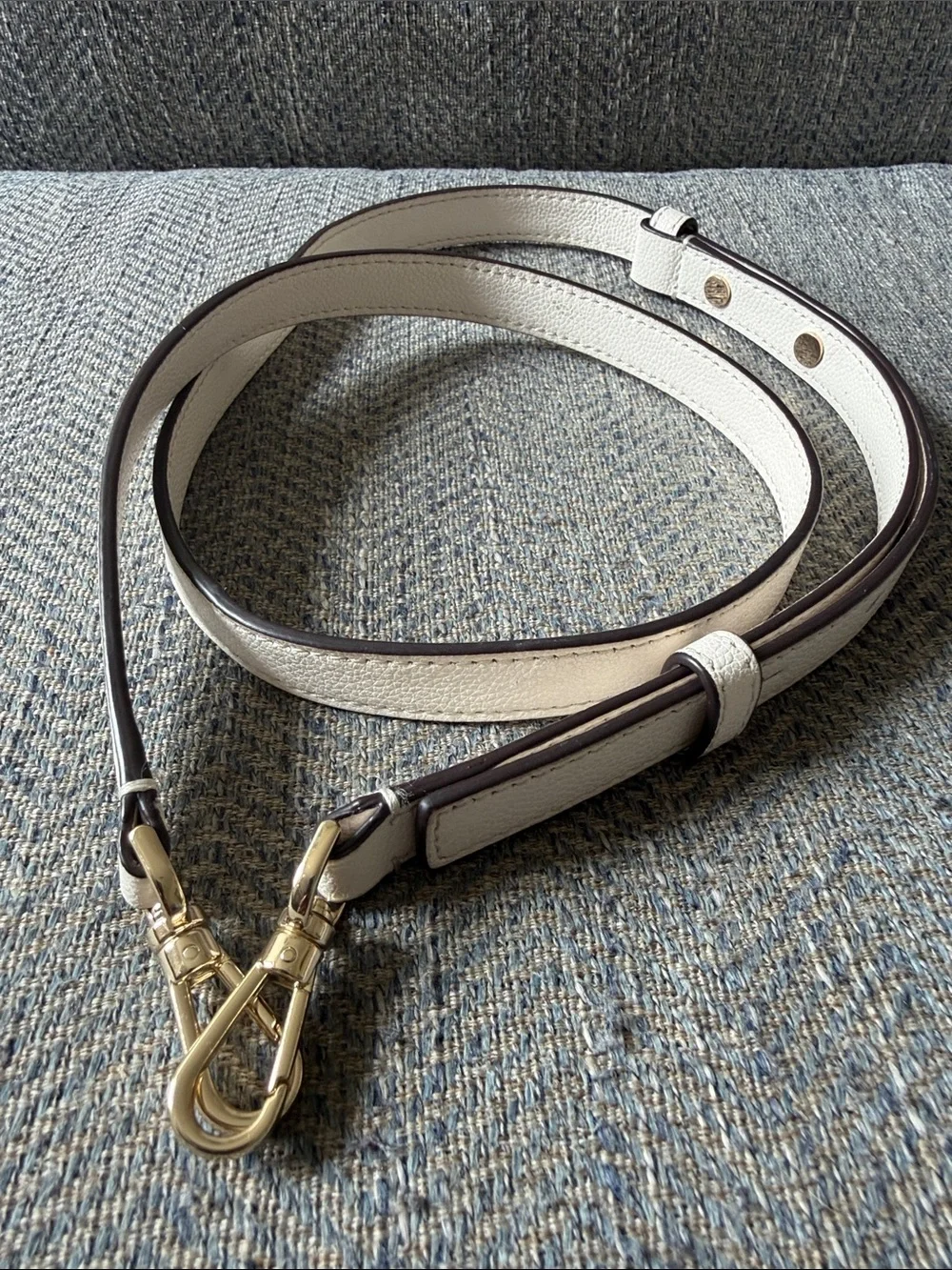 Kate Spade White Leather Removable/Adjustable Replacement Strap.